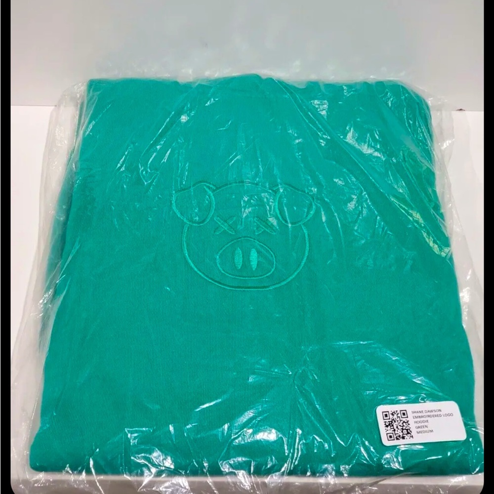 Shane Dawson Jeffree Star Emerald Green Pig Hoodie Unisex Medium NEW